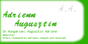 adrienn augusztin business card